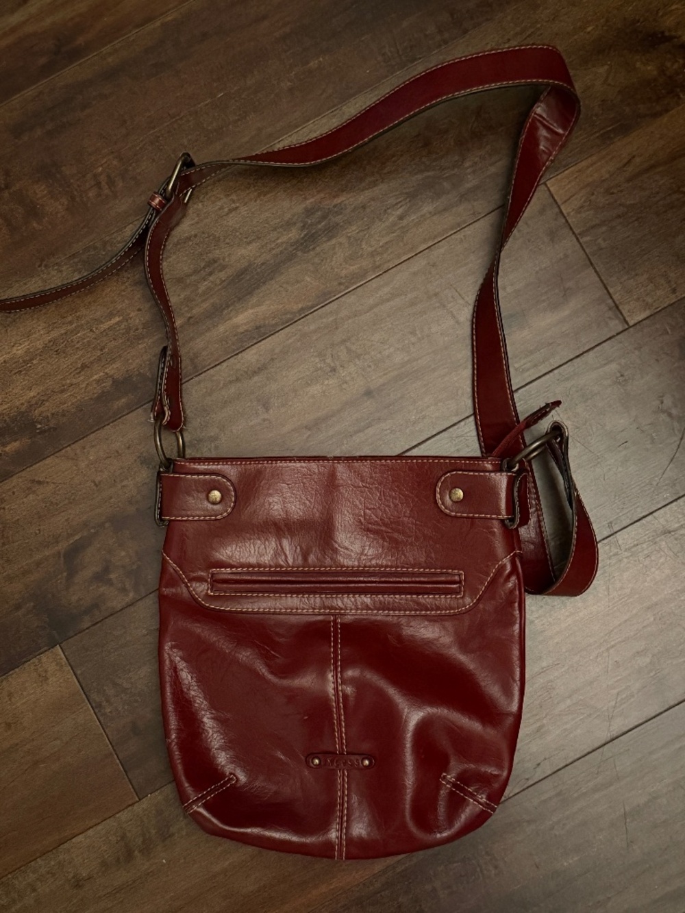 Axcess Liz Claiborne Burgundy Shoulder Crossbody Bag